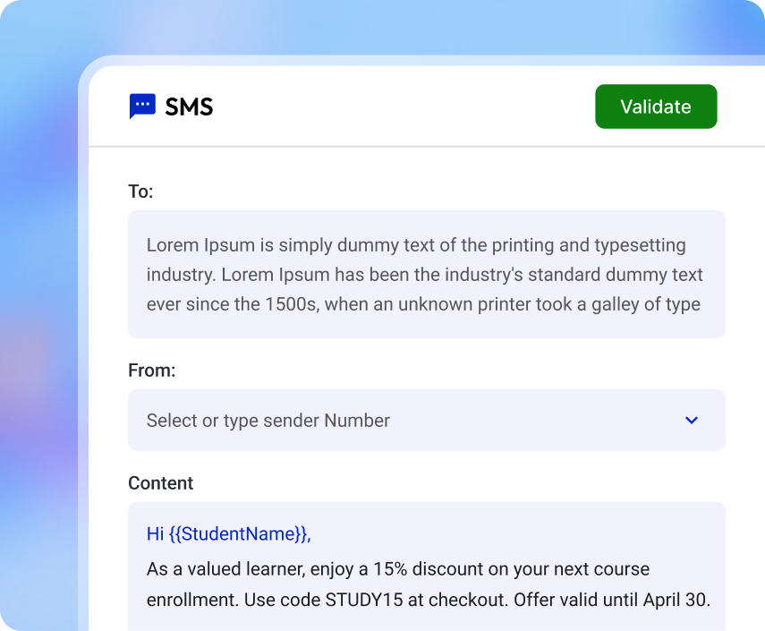 Education personalization feature